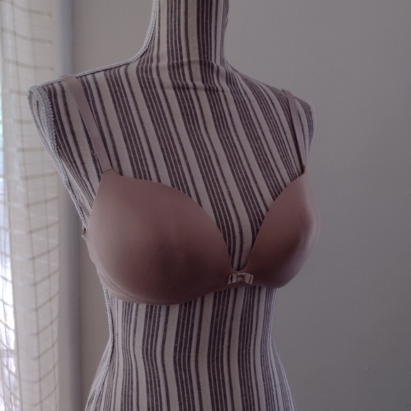 Victoria's Secret Tan Lined Demi Double Convertible Underwire Bra Size 34C - Picture 6 of 13